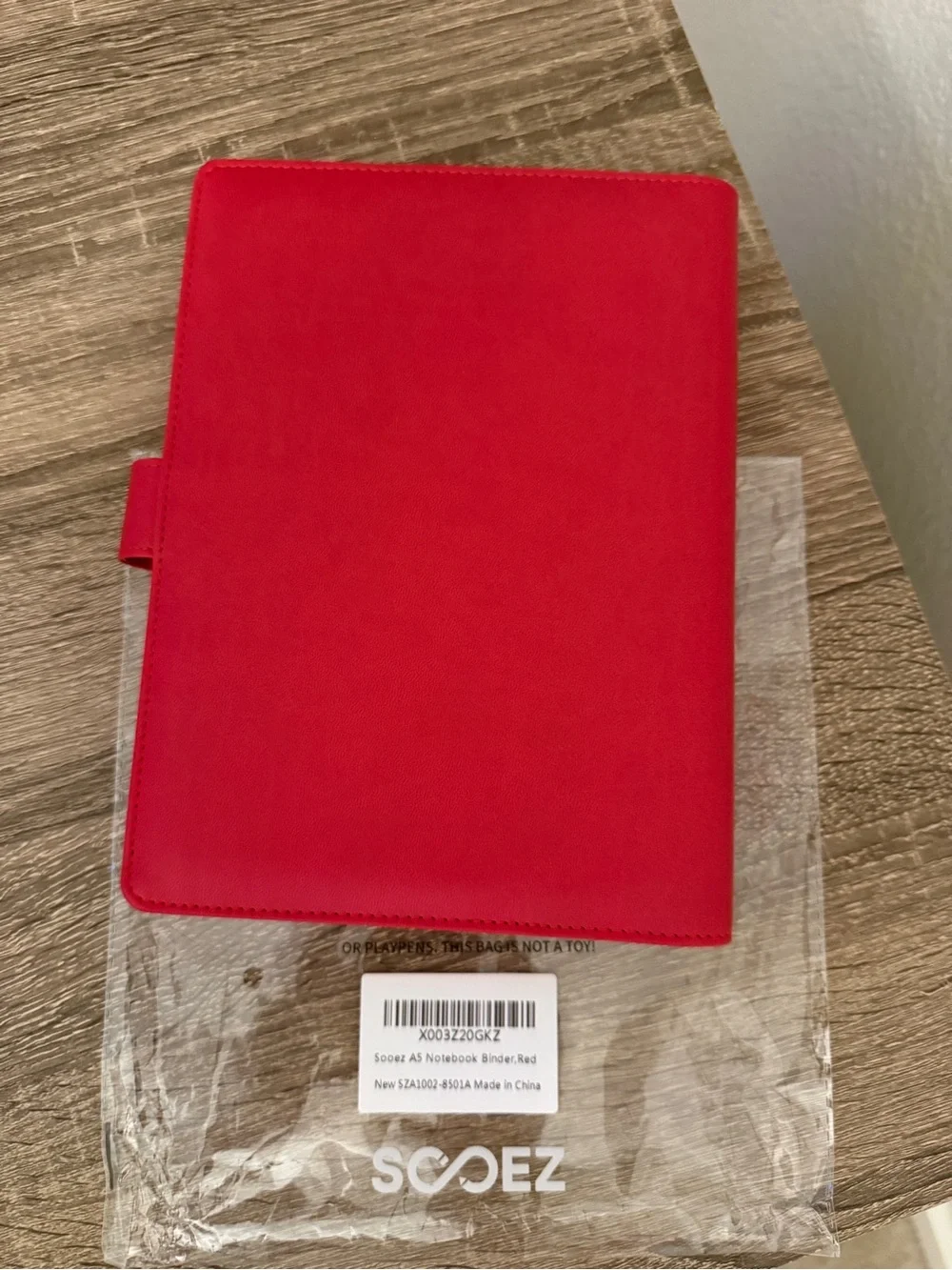 A5 Notebook Binder, Red